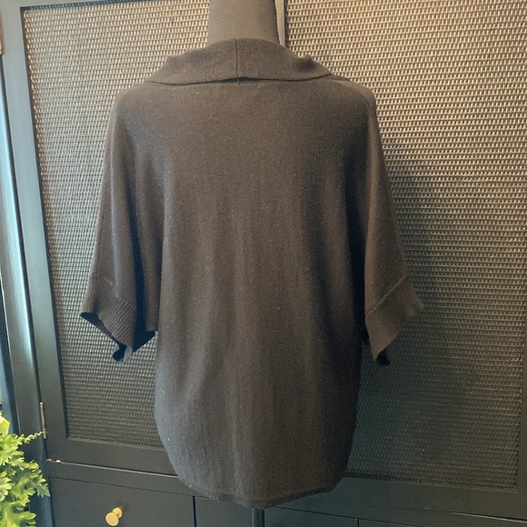 Coldwater Creek Shaw Collar Dolman Elbow Length Sleeve Wool Blend Sweater - Picture 3 of 6